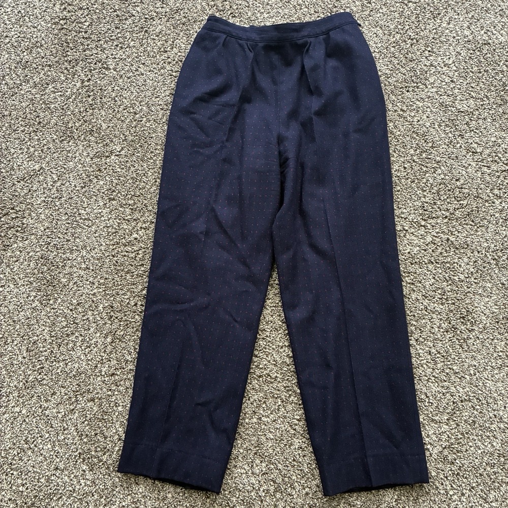 Vintage Pendleton Women's 14 Made in USA Blue Dress Pants